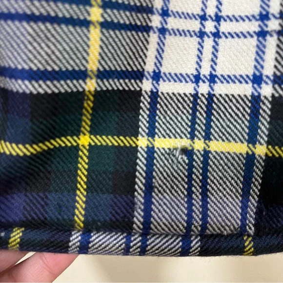 RARE J. McLaughlin Tartan Handbag Vintage Wool /Leather plaid Handbag - Picture 7 of 15